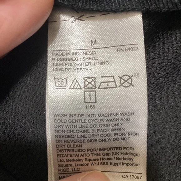 Sz Med⭐️NWT Gap Black Sleeveless Summer Dress Silver embellishment - Picture 11 of 11